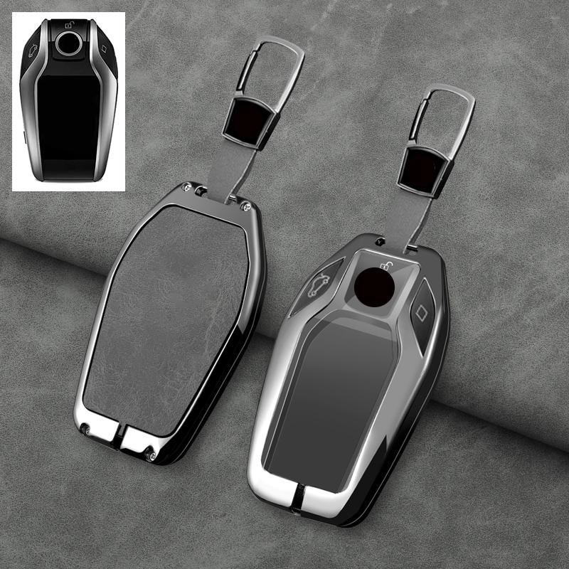 Zinc Alloy Car Key Case For Bmw G30 G12 G11 G32 G31 5 7 Series I8 I12 I15 G01 X3 X4 G02 G05 X5 G07 X7 Keychain Accessories