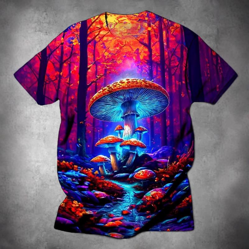 Outdoor Running Breathable T-shirt Men Women 3D Print Graffiti Pattern Short Sleeve Round Neck T Shirts Summer Gym Fitness Top