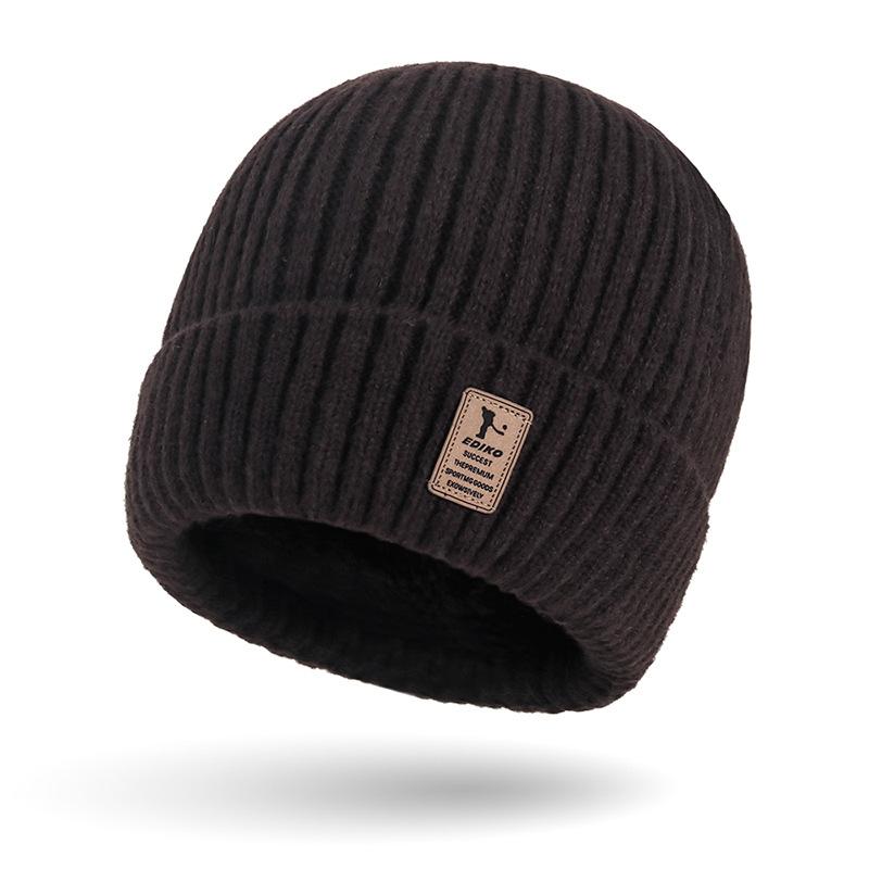 Outono Inverno Chapéu de Malha Masculino Chapéu À Prova de Frio Chapéu de Lã Juvenil Esportes ao Ar Livre Chapéu Pulôver Feminino Boné de Manga