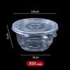 Disposable Transparent Plastic Round Takeout Containers with Lids