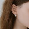 NORMALLEE [Silver 925] Rice Pearl Earrings