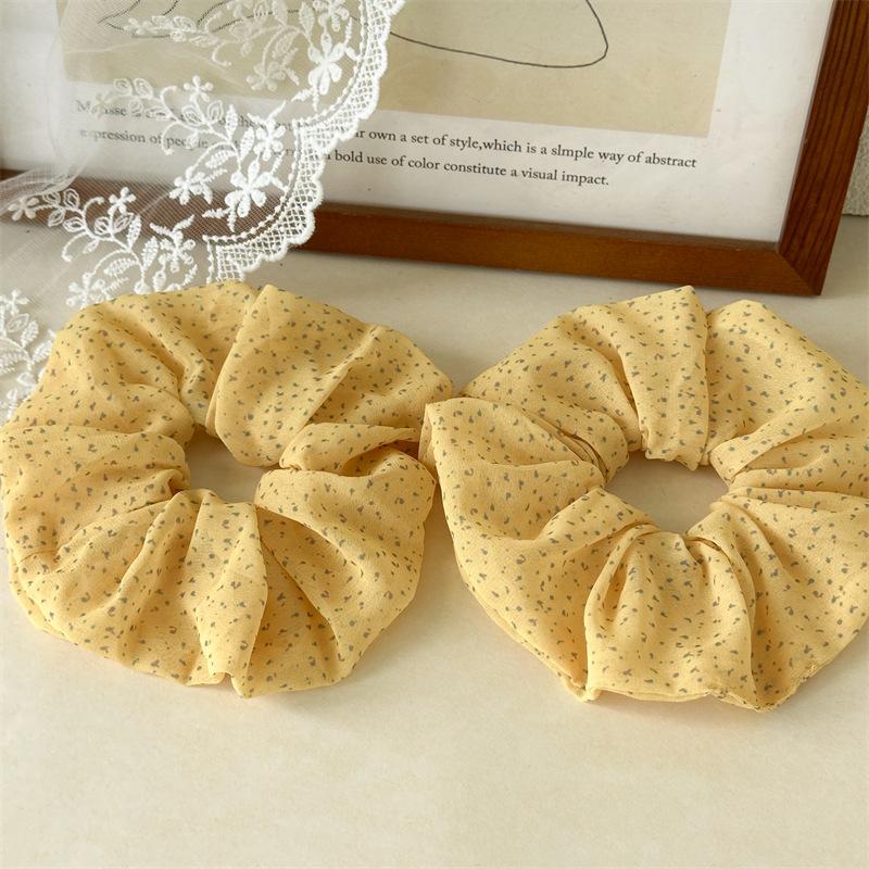 Dotted Pattern Lightweight Hair Elastic Springtime Fresh Style Ponytail Accessory For Women Casual Daily Hair Management Tool