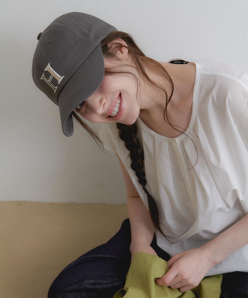 Hallen Signature H Logo Ball Cap (C081_Charcoal)