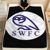 1pc Sheffield Wednesday  Print Flannel Blanket, High Quality Comfortable for All Seasons, Home Decor, Warmth and Comfort, Perfect for Christmas Gifts