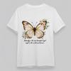 Women's Plus Size Classic T-Shirt Floral Butterfly Angel Quote 100% Cotton Tee