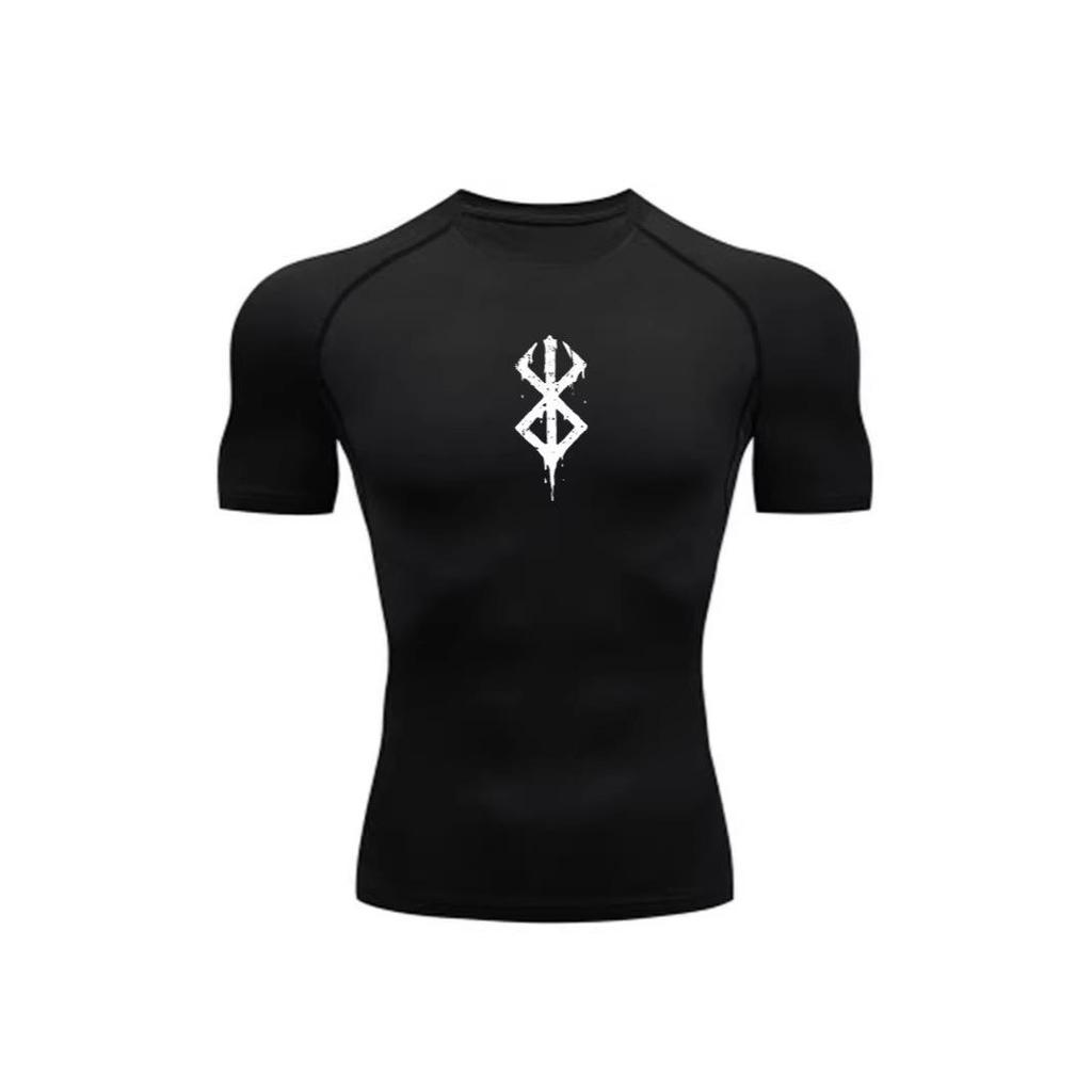 2026 Men's Versatile Running Sports Fashion Short Sleeve Tight-Fit Training T-shirt