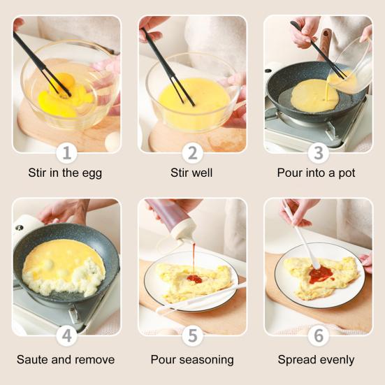 Egg Beater Handheld Whisk 2-in-1 Cream Foam Maker Portable Blender Multi-Purpose Eggs Whiskers Kitchen Egg Beating Utensil
