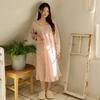 Jjiniya Women'S Cadel Flower 60-Count Pure Cotton Long-Sleeve Pajama Dress