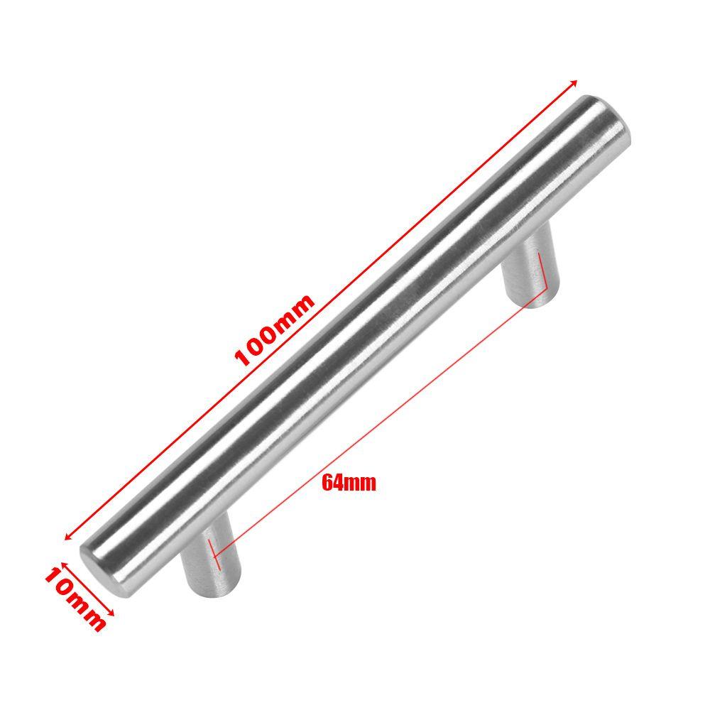 Furniture Component Cabinet Handles Door Knobs T-Bar Handle  Stainless Steel  Knobs Wardrobe Pulls