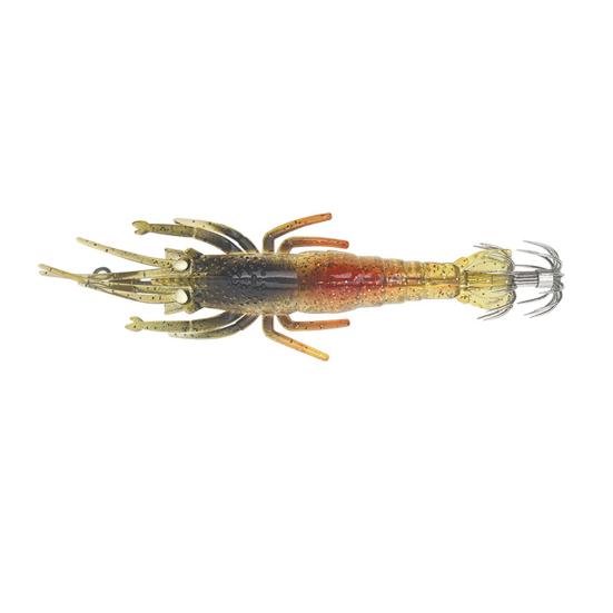 Soft Fishing Lure Shrimp-shaped Bait Realistic Looking Natural Swimming Posture Luminous Effect Artificial