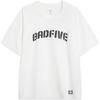 Seria de Baschet Li Ning Litera Gât Rotund Confortabilă Versatilă Respirabilă Tricou Sport cu Mânecă Scurtă Tricouri Bărbați Off-White ATST343-1