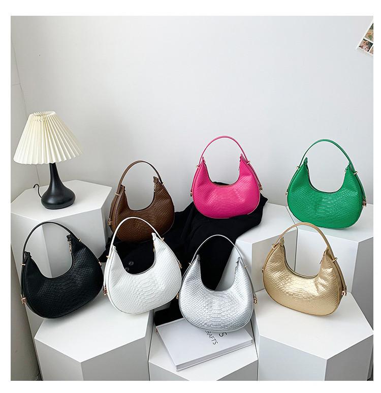 Retro Minimalistische Halbmondtasche 2023 Neue Damen Tasche Street Fashion Schultertasche Trendige Achseltasche