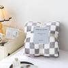 Coperta Plaid Design a Scacchiera Antifreddo Poliestere Camera da Letto Letto Inverno Calda Coperta in Flanella