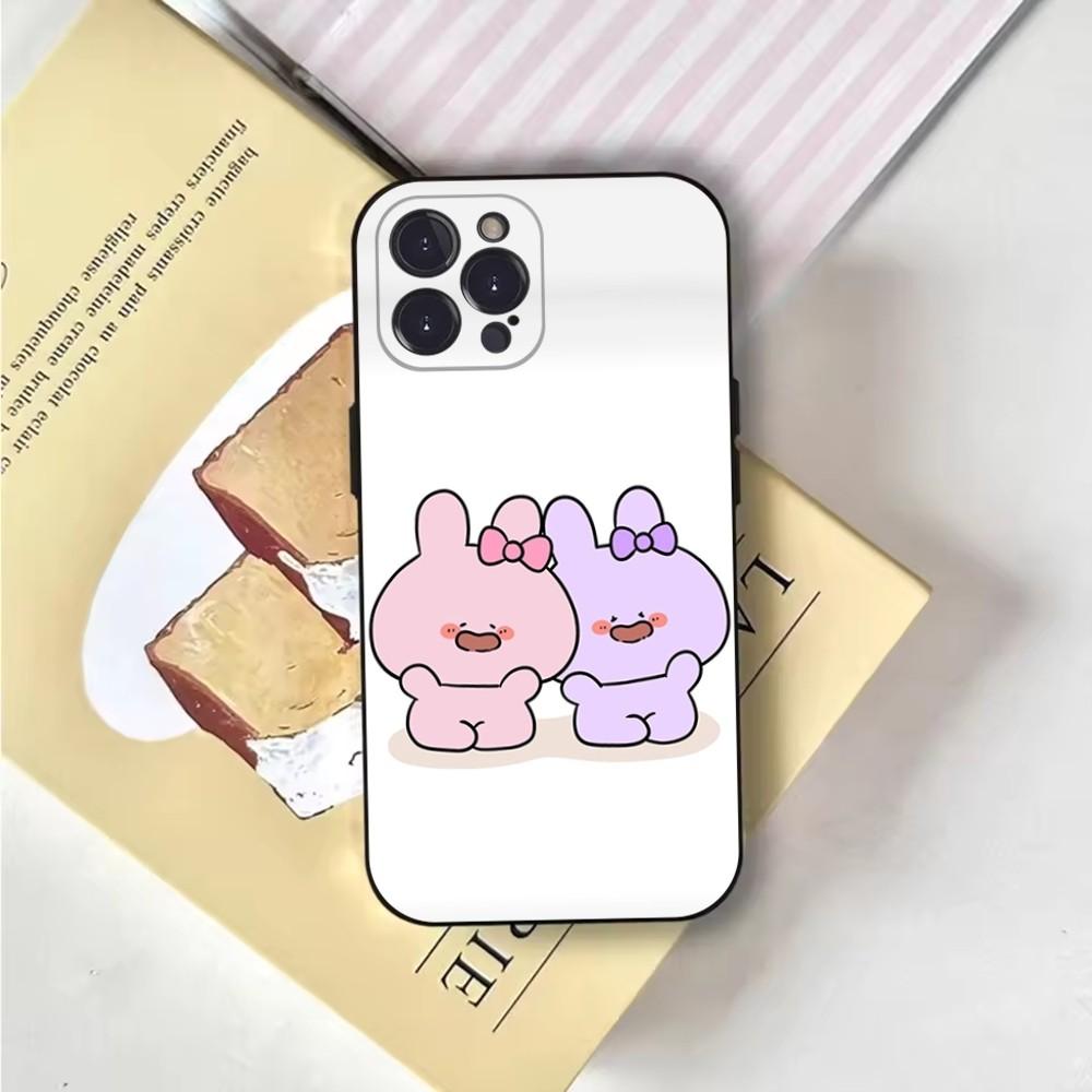 Cartoon A-Asamimichan Phone Case For iPhone 16,15,14,13,12,11,Pro,X,XS,Max,XR,Plus,Mini Soft Black Cover