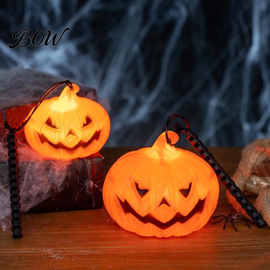 Halloween Pumpkin Lantern Lantern, Spooky Handheld Light Up Ambiance Lamp for Party Favors, Outdoor Indoor Decor Festive Lighting