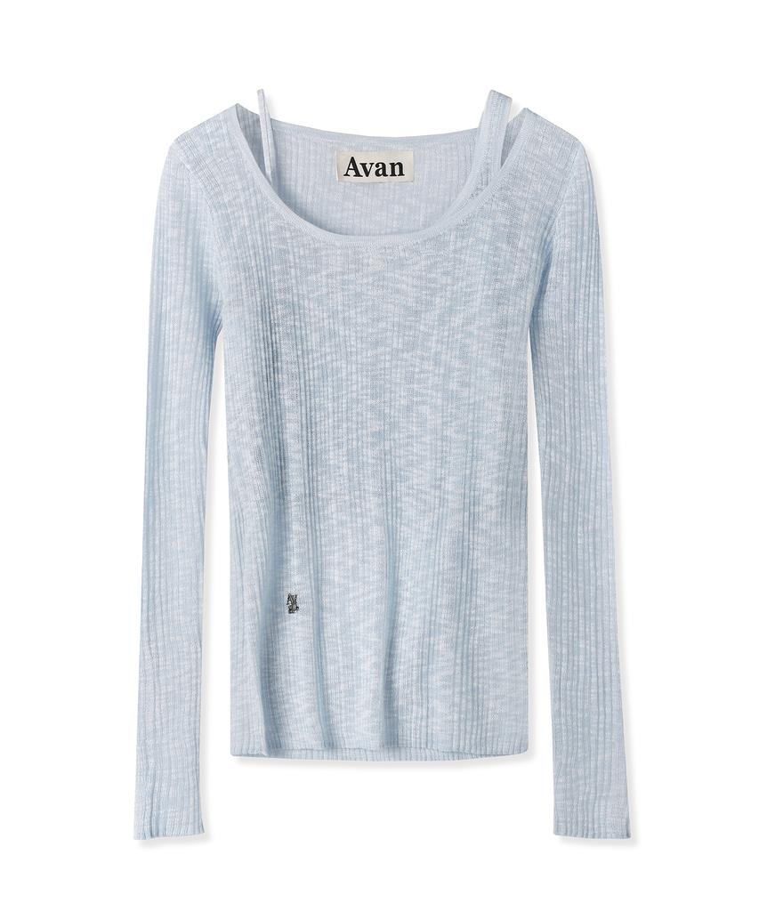 AVANDRESS Aa Layered U-Neck Knit - 3Col