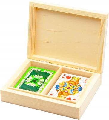 Piatnik Oak Leaves Playing Cards In a Wooden Box