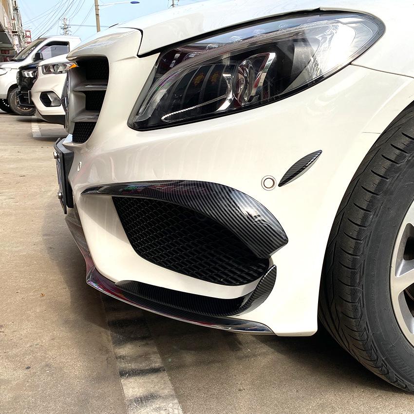 Car New Front Bumper Front Fog Lamp Standard Strip Air Knife Trim Mercedes-Benz C-Class W205 C200 C260 C43 AMG 2015 -