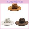 Ethnic Style Felt Hat With Sun Protection And Breathability For Women Outdoor Wear