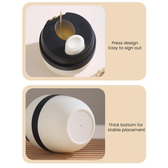 Schattige Panda Tandenstokerhouder Automatische Pop-up Tandenstokerdispenser Cartoon Panda Vorm Tandenstoker Opbergdoos voor Keukentafel Accessoire