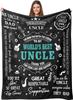 1PC Gift To Dad Thin Blankets for Father's Day Anniversary Birthday Mother's Day for Mom Wife Uncle Grandma Abuela Soft Throw