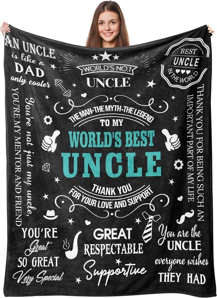 1PC Gift To Dad Thin Blankets for Father's Day Anniversary Birthday Mother's Day for Mom Wife Uncle Grandma Abuela Soft Throw