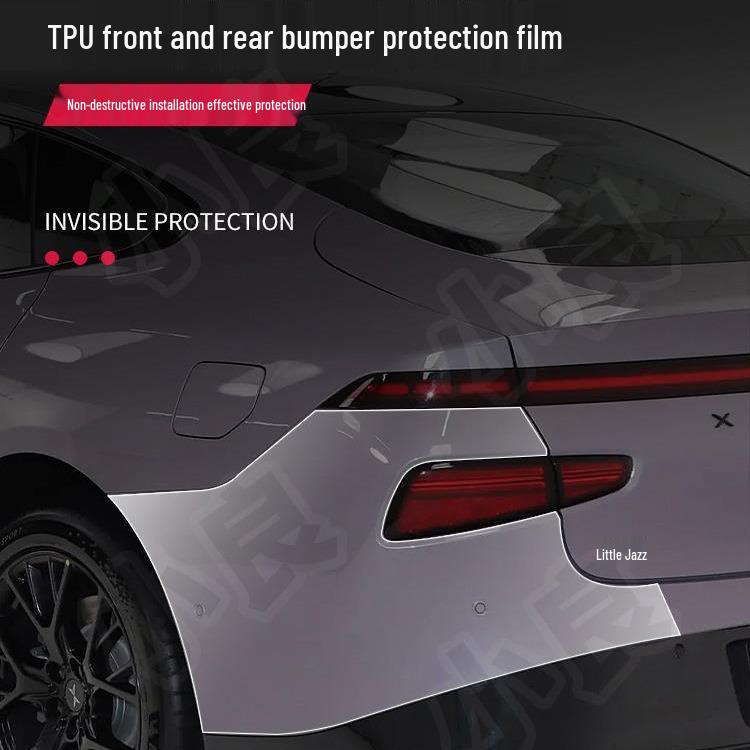 XPeng P7 TPU Pre-Cut Transparent Front and Rear Bumper Protective Film