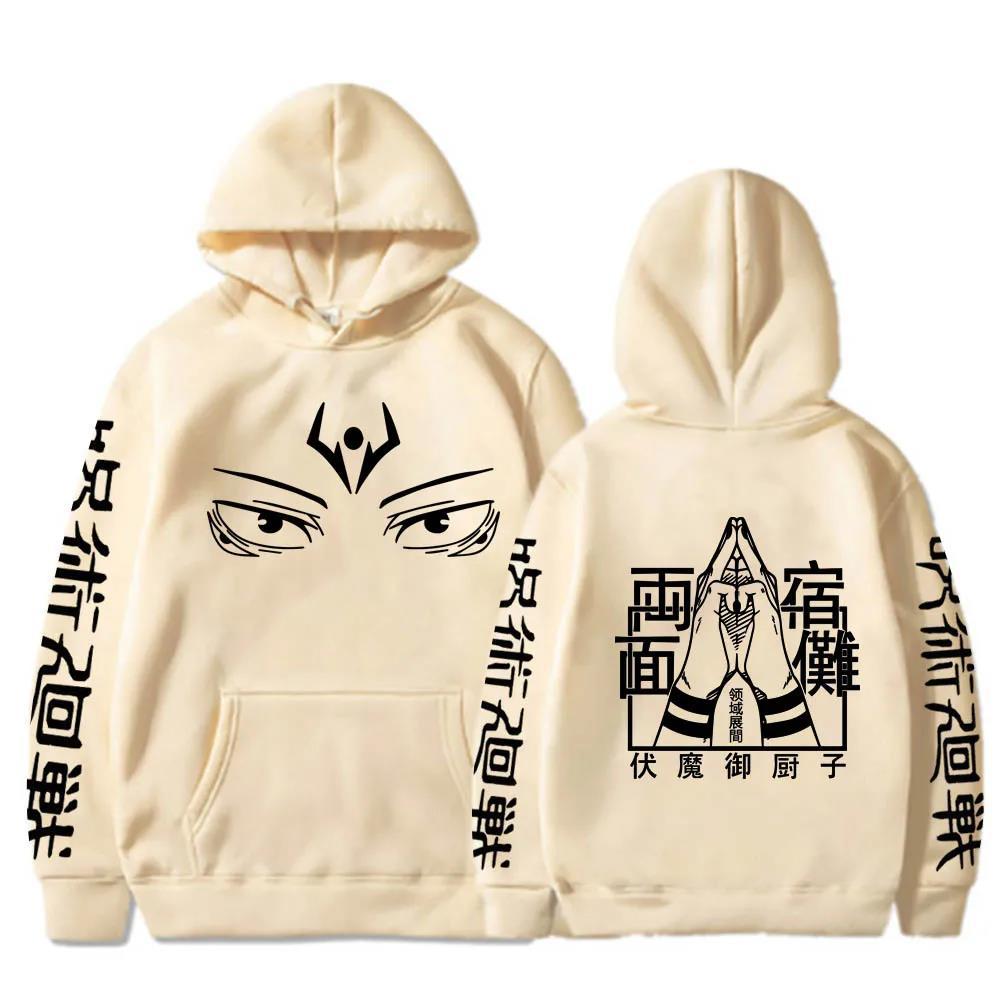 Sweat à capuche Anime Jujutsu Kaisen Hommes Impression Ryomen Sukuna Unisexe
