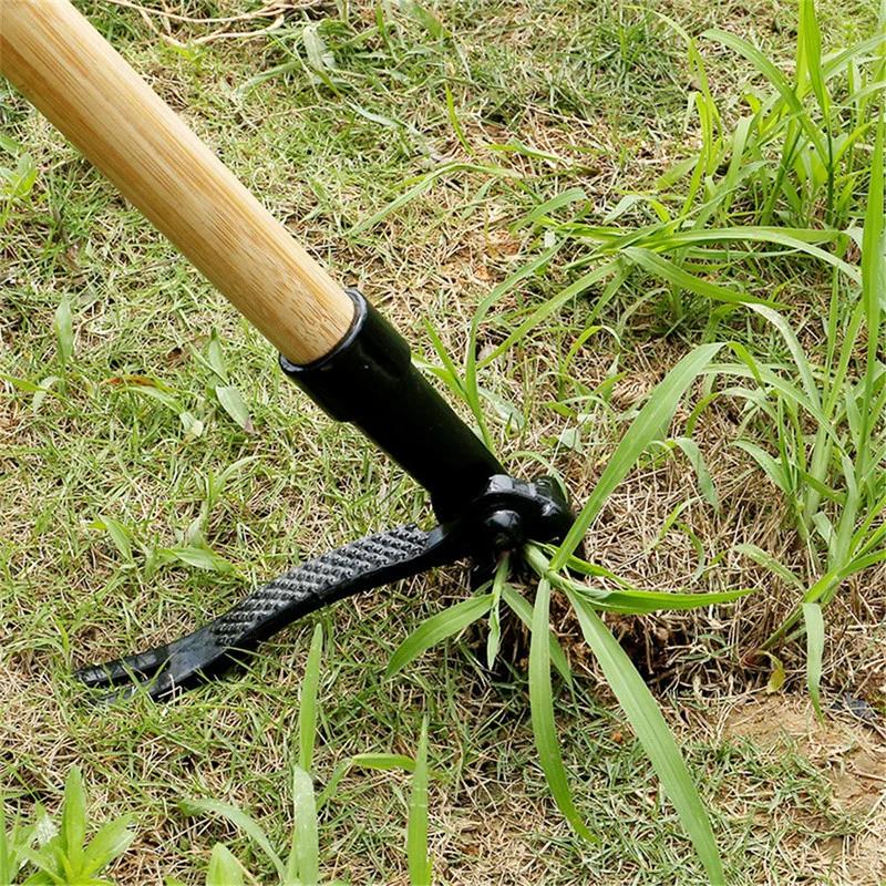 Weeding Hook Weed Puller Top Tools Stand Up Garden Weeder Claw Root Remover Foot Pedal Removable Garden Hoe Hand Tool for Home