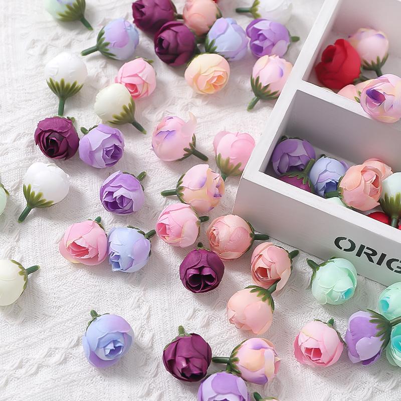 20/30 Stück Hochzeitsdekoration Rose Künstliche Blumen Seide Kunstblume für Heimzimmerdeko DIY Bastelgirlande Geschenk Tischaccessoire