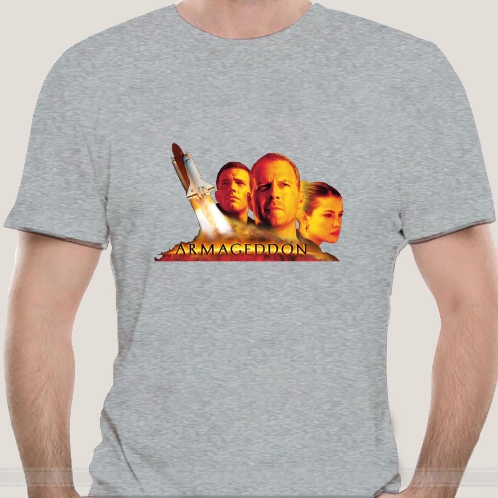Cotton Tshirt Men Summer Fashion Tshirt Euro Size Armageddon Movie 100 Cotton Mens T Shirt
