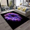 HD Nordische Gänseblümchen Sonnenblumen 3D Teppich für Zuhause Wohnzimmer Schlafzimmer Sofa Fußmatte Dekor, Kinder Spielbereich Teppich Rutschfeste Bodenmatte