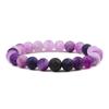 1-2PCS kralen armbanden armbanden set natuurlijke lavasteen koppels afstand energie elastische touw mannen vrouwen beste vriend sieraden cadeau