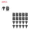 20 PCS Metal Screw Self-Tapping Fasteners Car U-Shaped Gasket Kit Car Motorcycle Modification Accessories