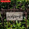 Mfoever D Flat Cm Wooden Home Decor Welcome Signs Creative Decorative Signs for Home Kitchen Garden Bedroom Bar Decor