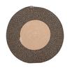 Runder Jute Teppich Wendbar Retro Nordischer Stil Modischer Bereichsteppich Kreis Teppich für Schlafzimmer Flur