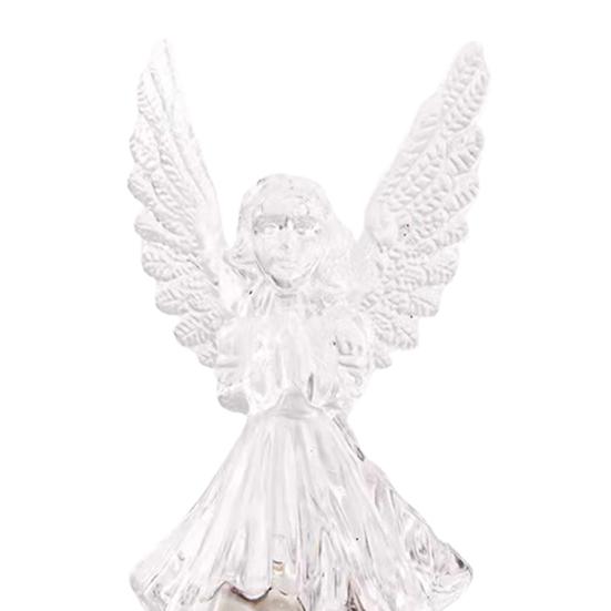 LED Light Transparent Shape High Creative Shatterproof Durability Energy-saving Decorative Acrylic 3D Angel Night Light