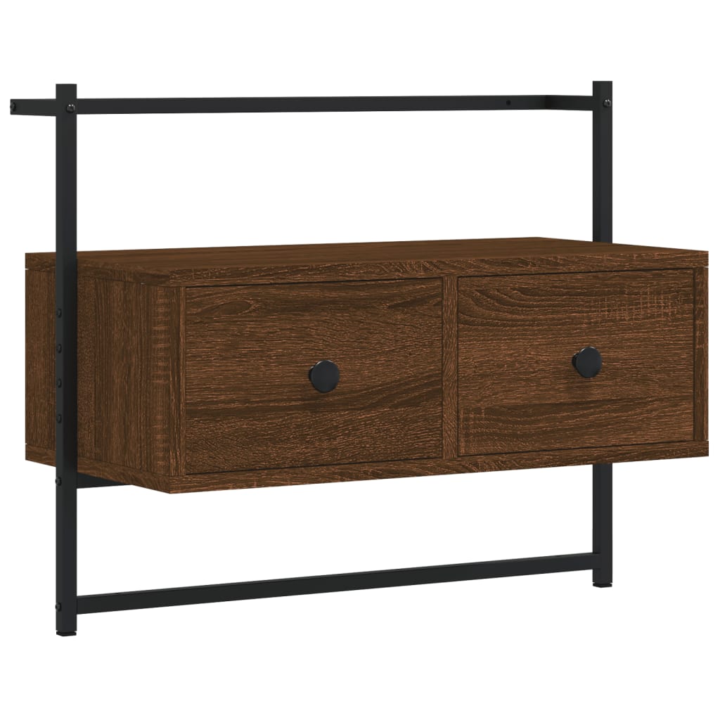 Vidaxl TV Cabinet, Wall-Mounted, Brown Oak, 60.5X30X51 Cm