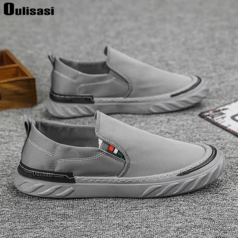 Modieuze Canvas Loafers voor heren groen Ijzijs Casual Schoenen Hoge Kwaliteit Wandelschoeisel Ademend Linnen Oppervlak Flats sneakers mannelijk