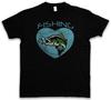 FISHING T-SHIRT Fishing Fisher Rod Pole Bone Hunting River Sea and Line