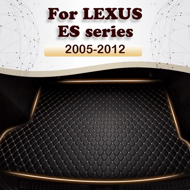 Car Trunk Mat for Lexus ES Series Non-oil-electric Hybrid 2005 2006-2012 Cargo Liner Carpet Interior Parts Accessories
