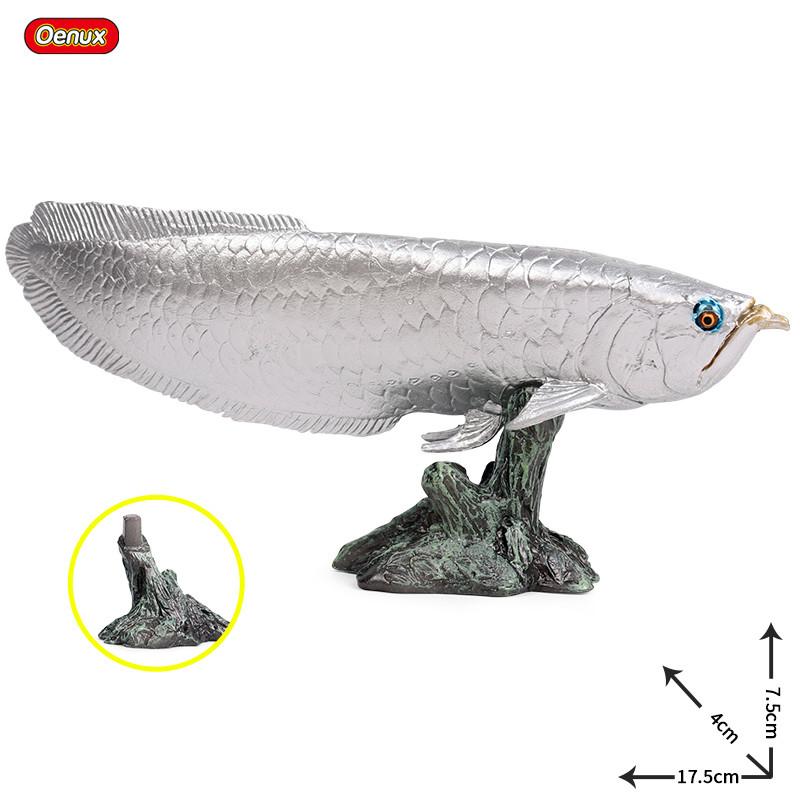 Oenux Zvířata mořského života Model Akční figurky Mořské ryby Plachetník Okoun Grouper Losos Figurky do akvária PVC Vzdělávací dětská hračka
