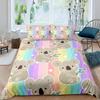 Comforter Koala Children Cute Animal Print Bedding Setboys Girls Rainbow Butterfly Comforter Floral Flowers Bed Set