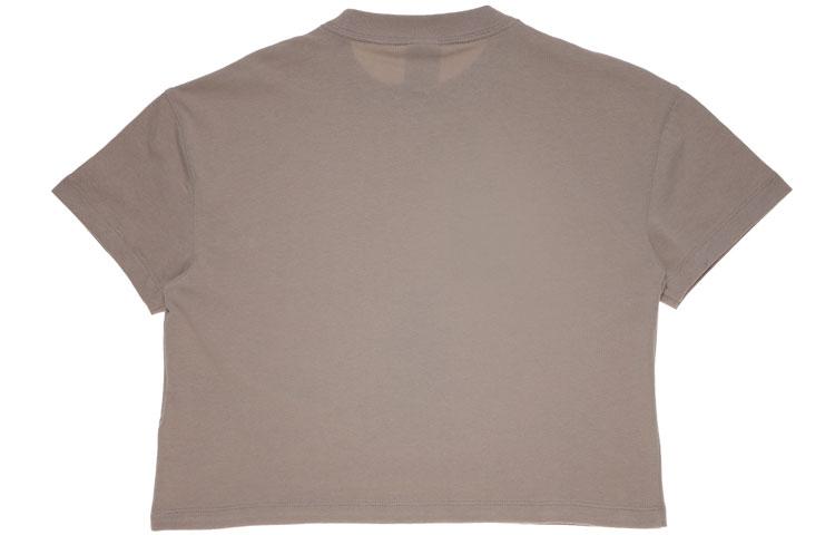 Nike Crop Tops Women's Malted Yellow Crew Neck Moderate DA0324-245