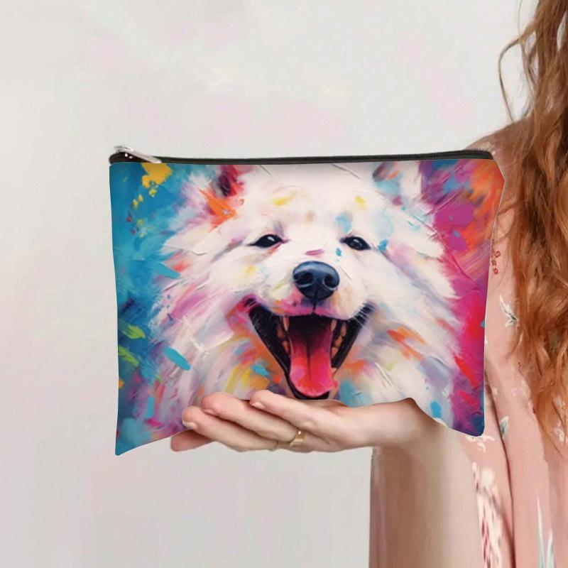 Nieuwe Poederdons Opbergzakjes voor Vrouwen Grote Capaciteit Make-up Reistas Cartoon Bedrukte Ritszakjes Make-up Tool Accessoires