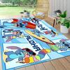 1pc Stitch Cartoon Carpet, 100% Polyester, Non-slip, Machine Washable, Waterproof, Outdoor Yard and Garden Decor, Home and Bedroom Decorative