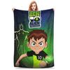 Ben 10 Alien Ben Tennyson Omnitrix Game Blanket Flannel Throw Blanket Summer Air Conditioning Decoration Soft Warm Bedsprea,