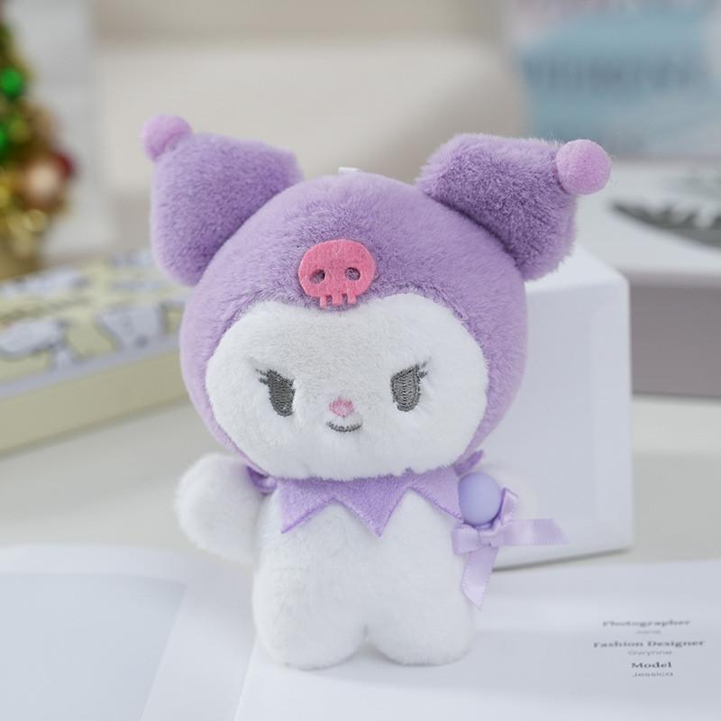 Adorable Porte-clés Peluche Série Sucette Cinnamoroll Kuromi Melody Peluche