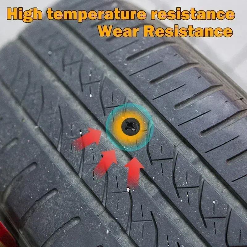 10/30PCs Car Motorcycle Vacuum Tire Repair Rubber Metal Nail Set Kit Tubeless Tyre Screws Car Truck Motorcycle Repair Tools