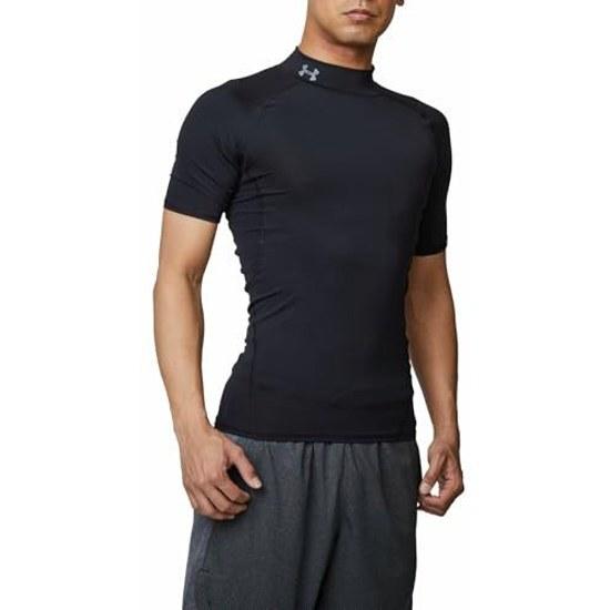 UNDER ARMOUR Training Base Layer UA HeatGear Armor Short Sleeve Mock Shirt Mens